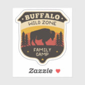 Buffalo Wild Zone Camping | Die Aufkleber (Blatt)