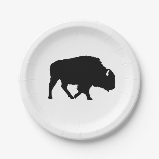 Buffalo Wilderness Camper Paper Tellers Pappteller (Vorderseite)