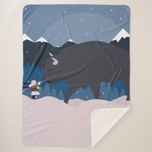 Buffalo will eine Brezel Sherpadecke (Vorderseite)