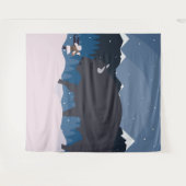 Buffalo will eine Brezel Wandteppich (Vorderseite (Horizontal))