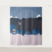 Buffalo will eine Brezel Wandteppich (Vorderseite)