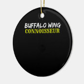 Buffalo Wing besessene Addict-GRILLEN Hühnermaske Keramik Ornament (Links)