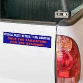 Buffalo Wings Geschmack besser als Bumper Schneide Autoaufkleber (Auf Lkw)