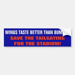 Buffalo Wings Geschmack besser als Bumper Schneide Autoaufkleber