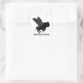 Buffalo Wings Quadratischer Aufkleber (Tasche)