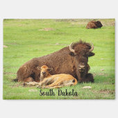 Buffalo with calf magnet (Vorderseite)