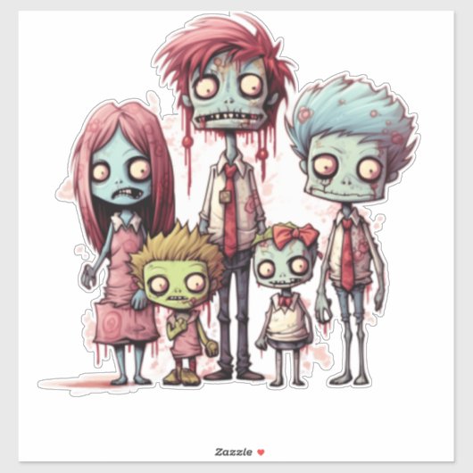 Buffalo Zombie Aufkleber (Blatt)