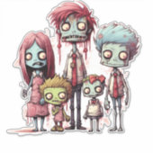 Buffalo Zombie Aufkleber (Vorderseite)