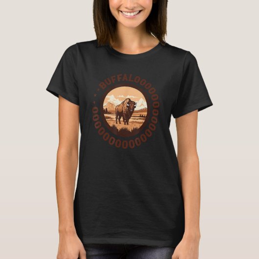 Buffalooooo Lucky Buffalogo Bison Buffalo Lucky C T-Shirt (Vorderseite)
