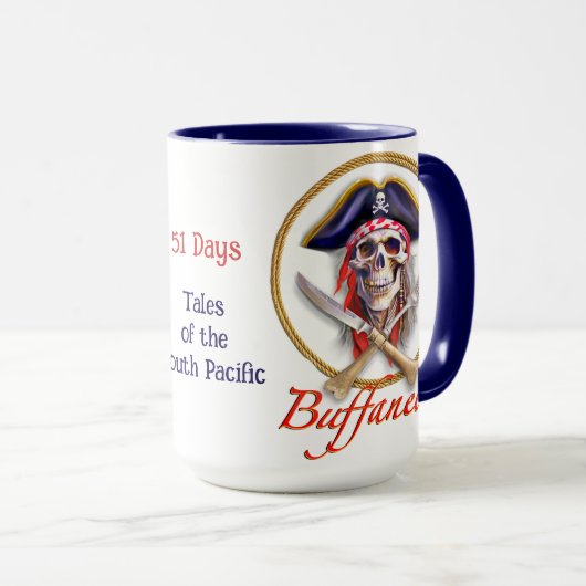 Buffaneers 51 Days Tales of the South Pacific Tasse (VorderseiteRechts)