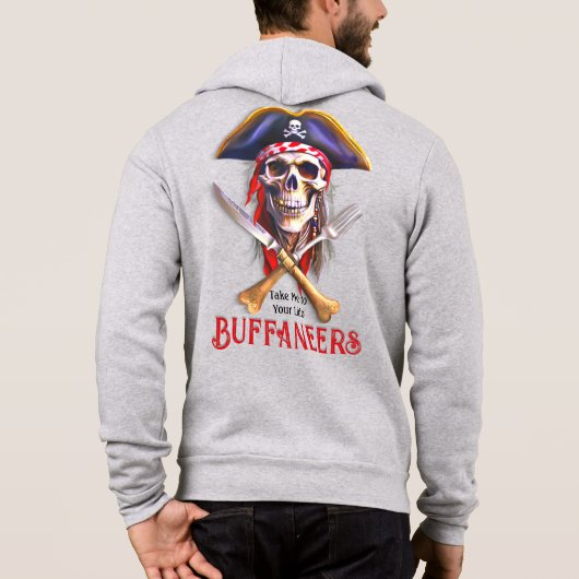 Buffaneers Pirate Skull "Bring mich zu deinem Lido Hoodie (Rückseite)