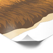 Büffel auf dem Plakat der Ebene Poster (Ecke)