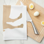 Büffel auf einem schlichten geschirrtuch (Viertel Falte)