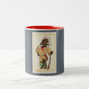 Büffel Bill 11oz zwei-tonte Kaffee-Tasse Zweifarbige Tasse