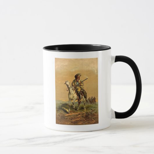 Büffel Bill "der Pfadfinder-" Vintage Anzeige Tasse (Rechts)