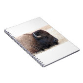 Büffel-Bison herauf nahes Notizblock (Rechte Seite)