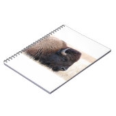 Büffel-Bison herauf nahes Notizblock (Linke Seite)