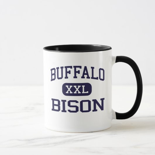 Büffel - Bison - hoch - Büffel West Virginia Tasse (Rechts)