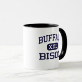 Büffel - Bison - hoch - Büffel West Virginia Tasse (VorderseiteRechts)