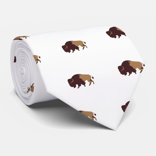Büffel-Bison Krawatte (Gerollt)