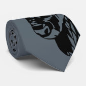 Büffel-Blicks-Krawatten-Grau Krawatte (Gerollt)