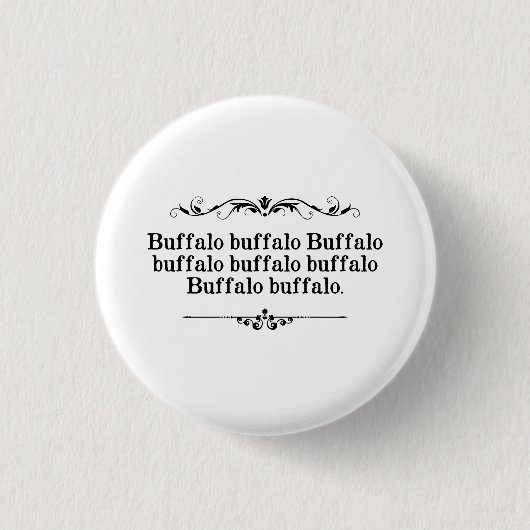 Büffel-Büffel-Satz Button (Vorderseite)