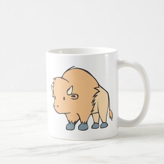 Büffel-Cartoon Kaffeetasse (Rechts)