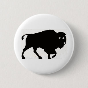 Büffel-Entwürfe Button