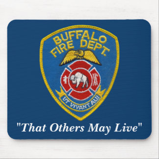 Büffel-Feuer Mousepad