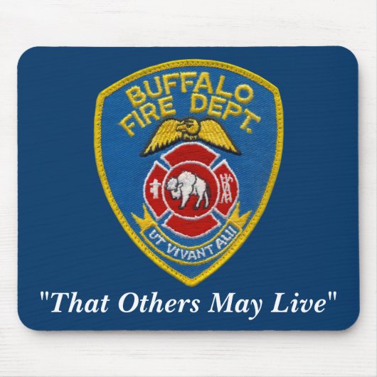 Büffel-Feuer Mousepad (Vorne)