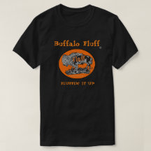 Büffel-Flaum-offizieller T - Shirt Fluffin es oben
