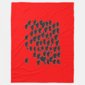 Büffel Fleecedecke (Vorderseite)