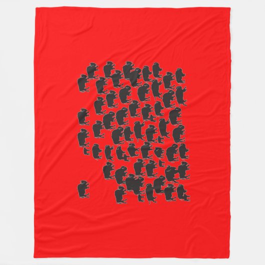 Büffel Fleecedecke (Vorderseite)