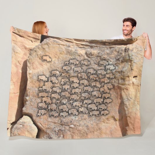 Büffel Fleecedecke (Beispiel)
