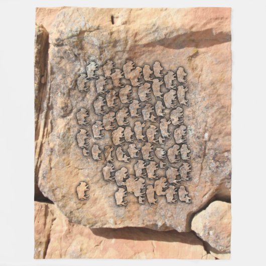 Büffel Fleecedecke (Vorderseite)