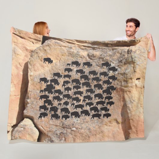 Büffel Fleecedecke (Beispiel)