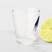 Büffel-Fußball über den Tabellen-Schnapsglas Schnapsglas (Links)