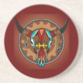 Büffel-Geist Getränkeuntersetzer (Vorne)