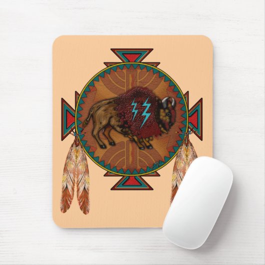 Büffel-Geist Mousepad (Mit Mouse)