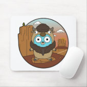 Büffel-Gopher in der Wüste Mousepad (Mit Mouse)
