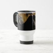 Büffel - großes Tier fünf der Safari Reisebecher (Vorderseite Links)