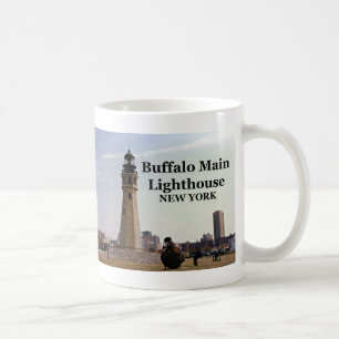 Büffel-Hauptleuchtturm, New- YorkTasse Kaffeetasse