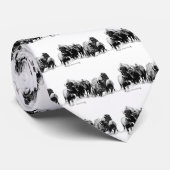 Büffel-Herde Krawatte (Gerollt)