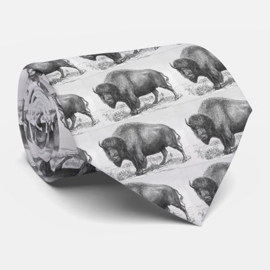 Büffel-Herden-Krawatte Krawatte (Gerollt)
