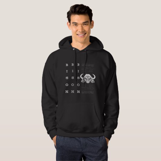 Büffel Hoodie (Vorne ganz)