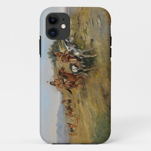 Büffel-Jagd, 1891 (Öl auf Leinwand) Case-Mate iPhone Hülle (Rückseite)