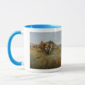 Büffel-Jagd, 1891 (Öl auf Leinwand) Tasse (Links)