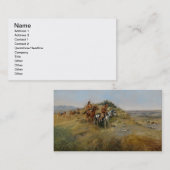 Büffel-Jagd, 1891 (Öl auf Leinwand) Visitenkarte (Vorne/Hinten)