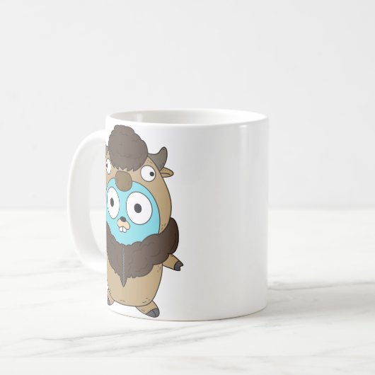 Büffel-Kaffee-Tasse Kaffeetasse (Vorderseite Links)