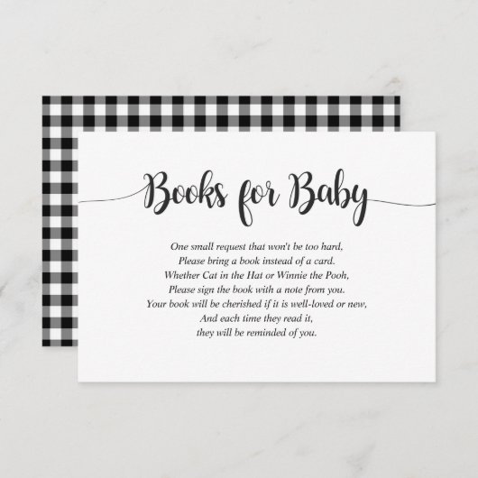 Büffel Kariert bringen Büffetdusche mit Begleitkarte (Vorne/Hinten)